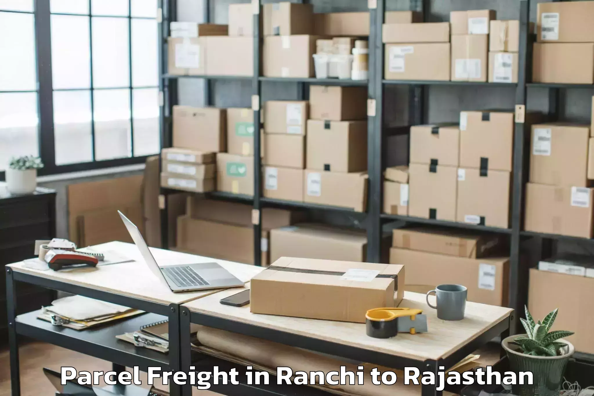 Ranchi to Lachhmangarh Sikar Parcel Freight